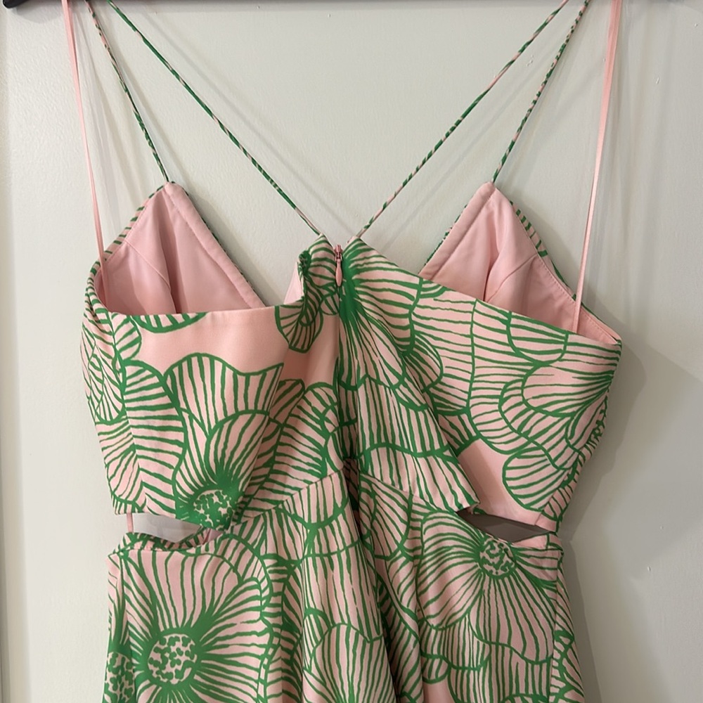 Amur Kaylan Floral Cut Out Maxi Dress Size 6 - Picture 7 of 7